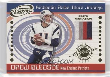 2001 Pacific Prism Atomic - Authentic Game-Worn Jerseys - Patch #47 - Drew Bledsoe