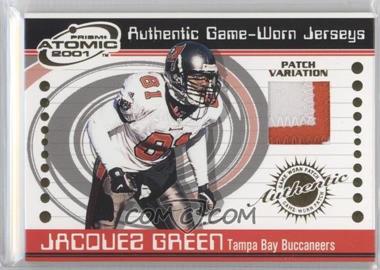 2001 Pacific Prism Atomic - Authentic Game-Worn Jerseys - Patch #92 - Jacquez Green