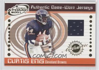 2001 Pacific Prism Atomic - Authentic Game-Worn Jerseys #22 - Curtis Enis