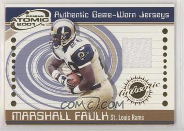 2001 Pacific Prism Atomic - Authentic Game-Worn Jerseys #75 - Marshall Faulk