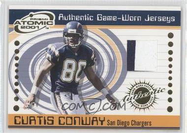 2001 Pacific Prism Atomic - Authentic Game-Worn Jerseys #80 - Curtis Conway