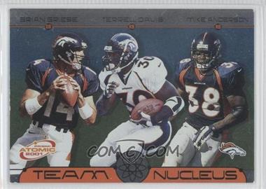 2001 Pacific Prism Atomic - Team Nucleus #3 - Brian Griese, Terrell Davis, Mike Anderson