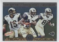 Kurt Warner, Marshall Faulk, Isaac Bruce