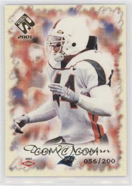 2001 Pacific Private Stock - [Base] - Gold Foil #112 - Dan Morgan /200