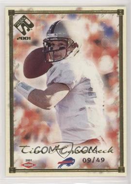 2001 Pacific Private Stock - [Base] - Gold Framed #109 - Tim Hasselbeck /49