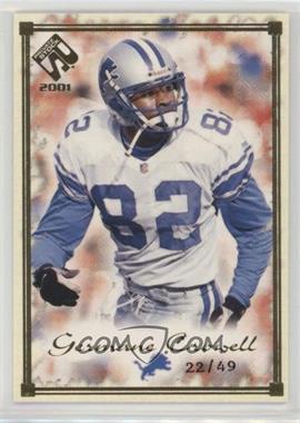 2001 Pacific Private Stock - [Base] - Gold Framed #34 - Germane Crowell /49
