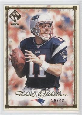 2001 Pacific Private Stock - [Base] - Gold Framed #55 - Drew Bledsoe /49