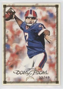 2001 Pacific Private Stock - [Base] - Gold Framed #84 - Doug Flutie /49