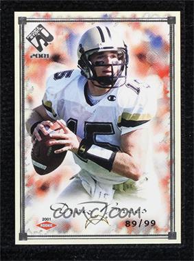 2001 Pacific Private Stock - [Base] - Silver Framed #160 - Drew Brees /99
