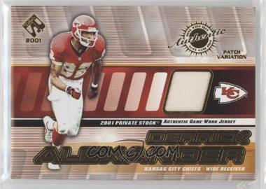 2001 Pacific Private Stock - Game-Worn Gear - Patch #76 - Derrick Alexander /275