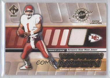 2001 Pacific Private Stock - Game-Worn Gear - Patch #81 - Warren Moon /150