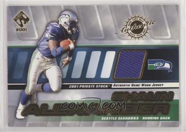 2001 Pacific Private Stock - Game-Worn Gear #129 - Shaun Alexander