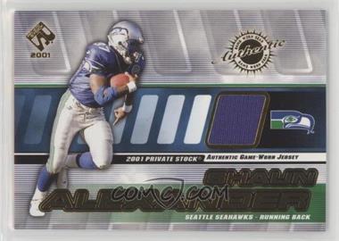2001 Pacific Private Stock - Game-Worn Gear #129 - Shaun Alexander