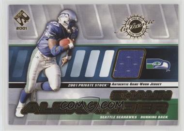 2001 Pacific Private Stock - Game-Worn Gear #129 - Shaun Alexander