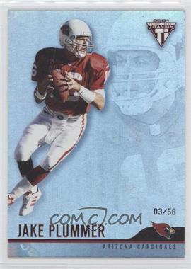 2001 Pacific Private Stock Titanium - [Base] - Red #5 - Jake Plummer /58