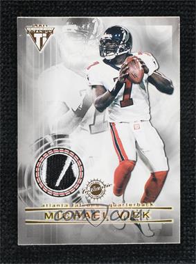 2001 Pacific Private Stock Titanium - Dual Game-Worn Jerseys - Patches #5 - Michael Vick, Quincy Carter