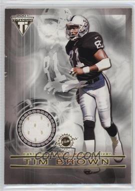 2001 Pacific Private Stock Titanium - Dual Game-Worn Jerseys #111 - Jerry Rice, Tim Brown [Good to VG‑EX]