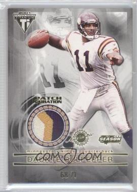 2001 Pacific Private Stock Titanium Postseason - Game-Worn Jerseys - Patch Variation #61 - Daunte Culpepper /71