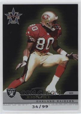 2001 Pacific Vanguard - [Base] - Gold #70 - Jerry Rice /99