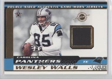 2001 Pacific Vanguard - Double-Sided Jerseys #13 - Wesley Walls, Frank Wycheck