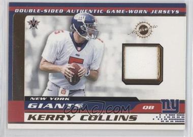 2001 Pacific Vanguard - Double-Sided Jerseys #43 - Kerry Collins, Joe Jurevicius