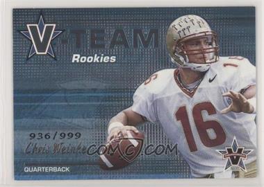 2001 Pacific Vanguard - V-Team Rookies #3 - Chris Weinke /999