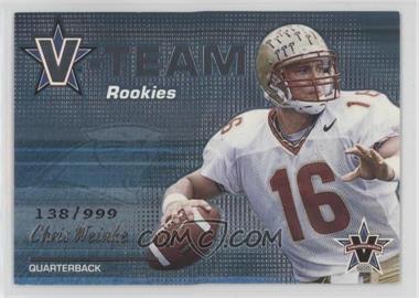 2001 Pacific Vanguard - V-Team Rookies #3 - Chris Weinke /999