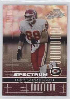 2001 Playoff Absolute Memorabilia - [Base] - Spectrum #45 - Tony Gonzalez /10