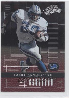 2001 Playoff Absolute Memorabilia - [Base] #32 - Barry Sanders