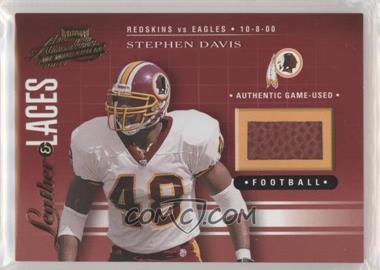 2001 Playoff Absolute Memorabilia - Leather & Laces #LL10 - Stephen Davis /825