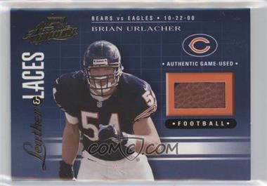 2001 Playoff Absolute Memorabilia - Leather & Laces #LL17 - Brian Urlacher /550 [Noted]