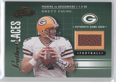 2001 Playoff Absolute Memorabilia - Leather & Laces #LL22 - Brett Favre /550