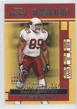 2001 Playoff Contenders - [Base] - 2002 Hawaii Trade Conference #1 - Season Ticket - David Boston /15