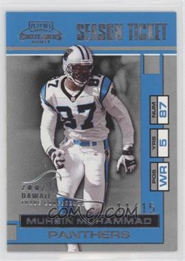 2001 Playoff Contenders - [Base] - 2002 Hawaii Trade Conference #12 - Season Ticket - Muhsin Muhammad /15 [EX to NM]