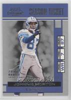 Season Ticket - Johnnie Morton [EX to NM] #/15