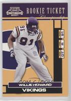 Rookie Ticket - Willie Howard #/100