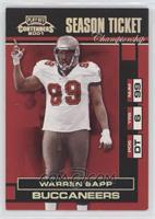 Season Ticket - Warren Sapp #/100