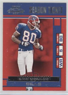 2001 Playoff Contenders - [Base] - Samples #10 - Season Ticket - Eric Moulds [Noted]