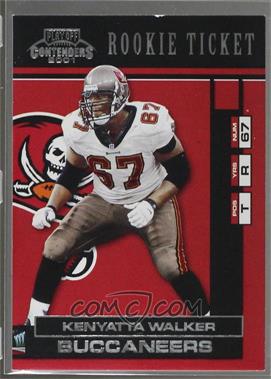 2001 Playoff Contenders - [Base] - Samples #146 - Rookie Ticket - Kenyatta Walker [Noted]