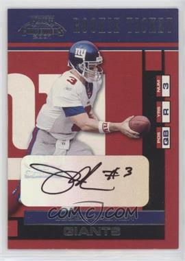 2001 Playoff Contenders - [Base] #138 - Rookie Ticket - Jesse Palmer