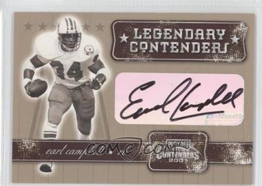 2001 Playoff Contenders - Legendary Contenders - Autographs #LC-17 - Earl Campbell