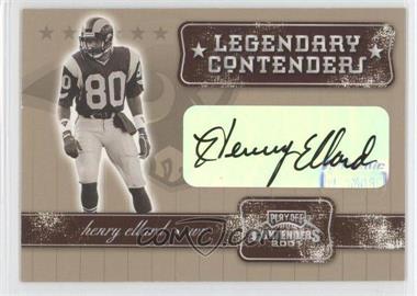 2001 Playoff Contenders - Legendary Contenders - Autographs #LC-27 - Henry Ellard