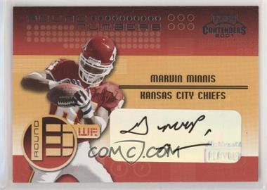 2001 Playoff Contenders - Round Numbers Autographs #RN13 - Marvin Minnis, James Jackson