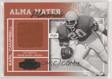 2001 Playoff Honors - Alma Mater Materials #AM-3 - Earl Campbell