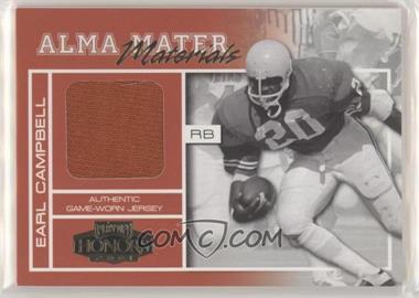 2001 Playoff Honors - Alma Mater Materials #AM-3 - Earl Campbell