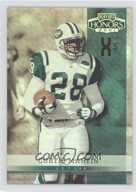2001 Playoff Honors - [Base] - X's and O's #13 - Curtis Martin /74