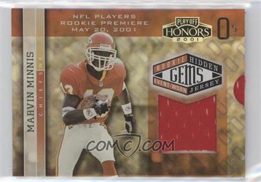 2001 Playoff Honors - [Base] - X's and O's #217 - Marvin Minnis /30