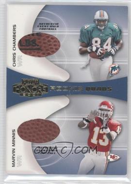 2001 Playoff Honors - Rookie Quads - Footballs #RQ-7 - Chris Chambers, Marvin Minnis, Robert Ferguson, Todd Heap