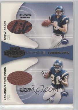 2001 Playoff Honors - Rookie Tandems - Footballs #RT-3 - Drew Brees, LaDainian Tomlinson