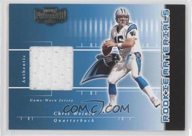 2001 Playoff Preferred - [Base] #202 - Rookie Materials - Chris Weinke /400